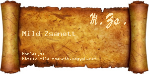 Mild Zsanett névjegykártya